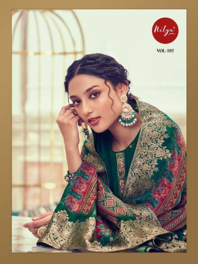 Nitya Vol 187 By LT Designer Festive Wear Salwar Kameez Collection